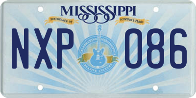 MS license plate NXP086