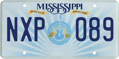 MS license plate NXP089