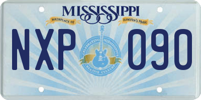 MS license plate NXP090