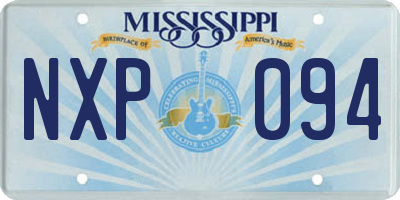 MS license plate NXP094