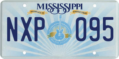 MS license plate NXP095