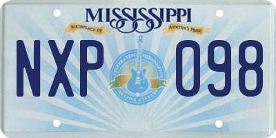 MS license plate NXP098