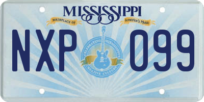 MS license plate NXP099