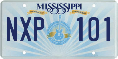 MS license plate NXP101