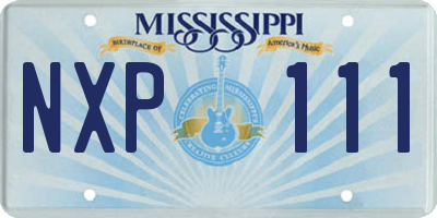 MS license plate NXP111