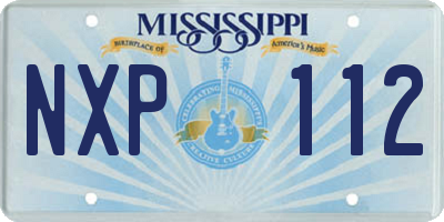 MS license plate NXP112