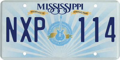 MS license plate NXP114