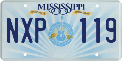 MS license plate NXP119