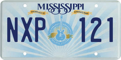 MS license plate NXP121
