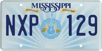 MS license plate NXP129