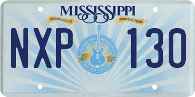 MS license plate NXP130
