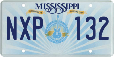 MS license plate NXP132