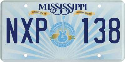 MS license plate NXP138