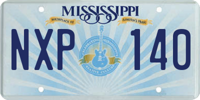 MS license plate NXP140