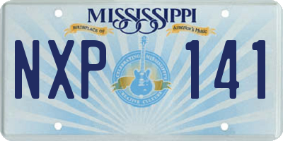 MS license plate NXP141