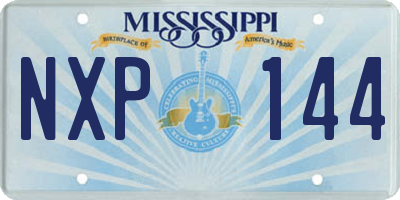 MS license plate NXP144