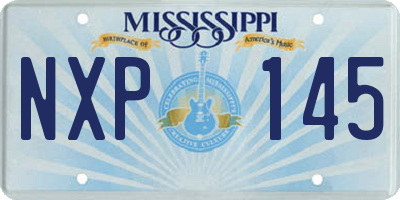 MS license plate NXP145