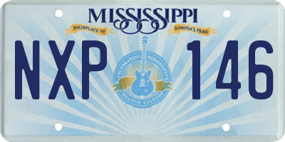 MS license plate NXP146