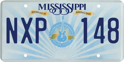 MS license plate NXP148