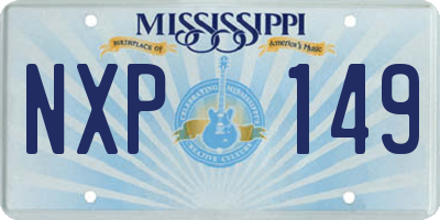MS license plate NXP149