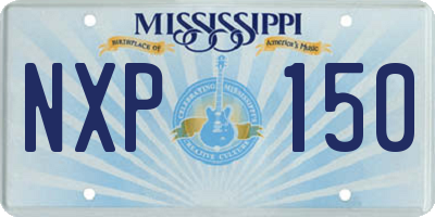 MS license plate NXP150