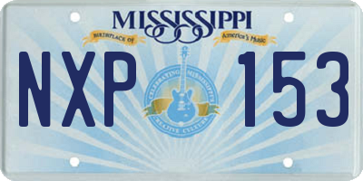 MS license plate NXP153