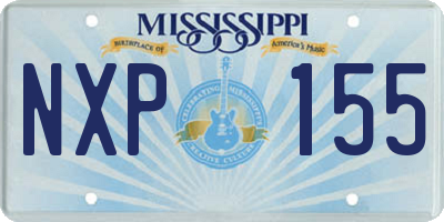 MS license plate NXP155