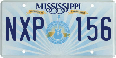 MS license plate NXP156