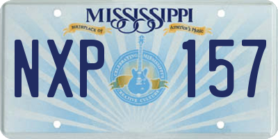 MS license plate NXP157