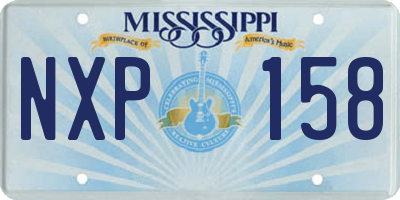 MS license plate NXP158