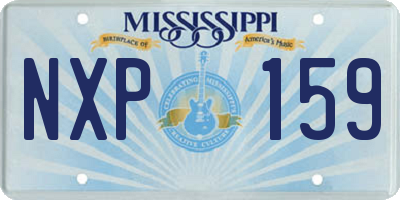 MS license plate NXP159