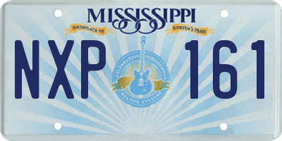 MS license plate NXP161