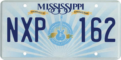MS license plate NXP162
