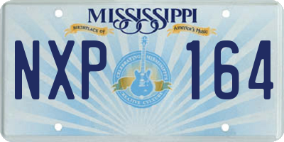 MS license plate NXP164