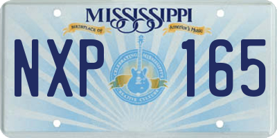 MS license plate NXP165