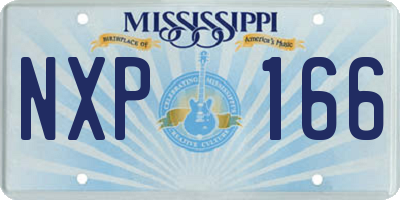 MS license plate NXP166