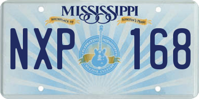 MS license plate NXP168