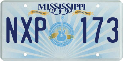 MS license plate NXP173