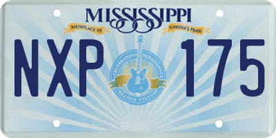 MS license plate NXP175