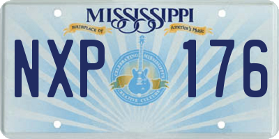 MS license plate NXP176