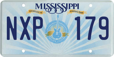 MS license plate NXP179