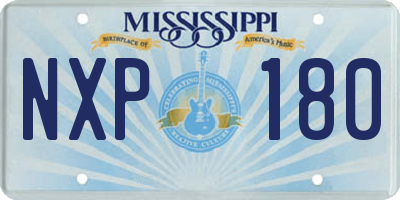 MS license plate NXP180