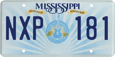 MS license plate NXP181