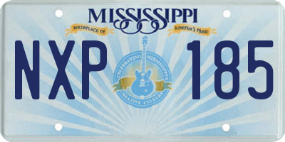 MS license plate NXP185
