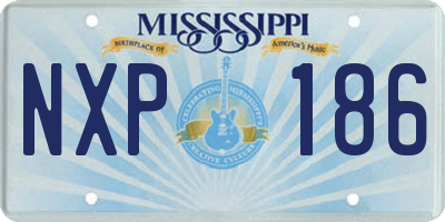 MS license plate NXP186