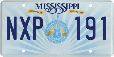 MS license plate NXP191