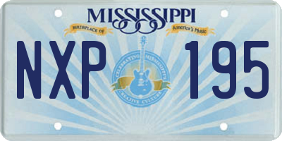 MS license plate NXP195
