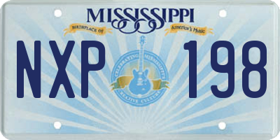 MS license plate NXP198