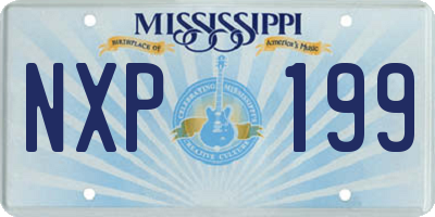 MS license plate NXP199