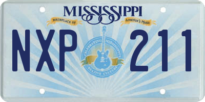 MS license plate NXP211